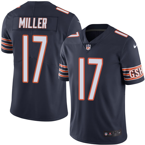 Men's Chicago Bears #17 Anthony Miller Navy Blue Vapor Untouchable Limited Stitched NFL Jersey